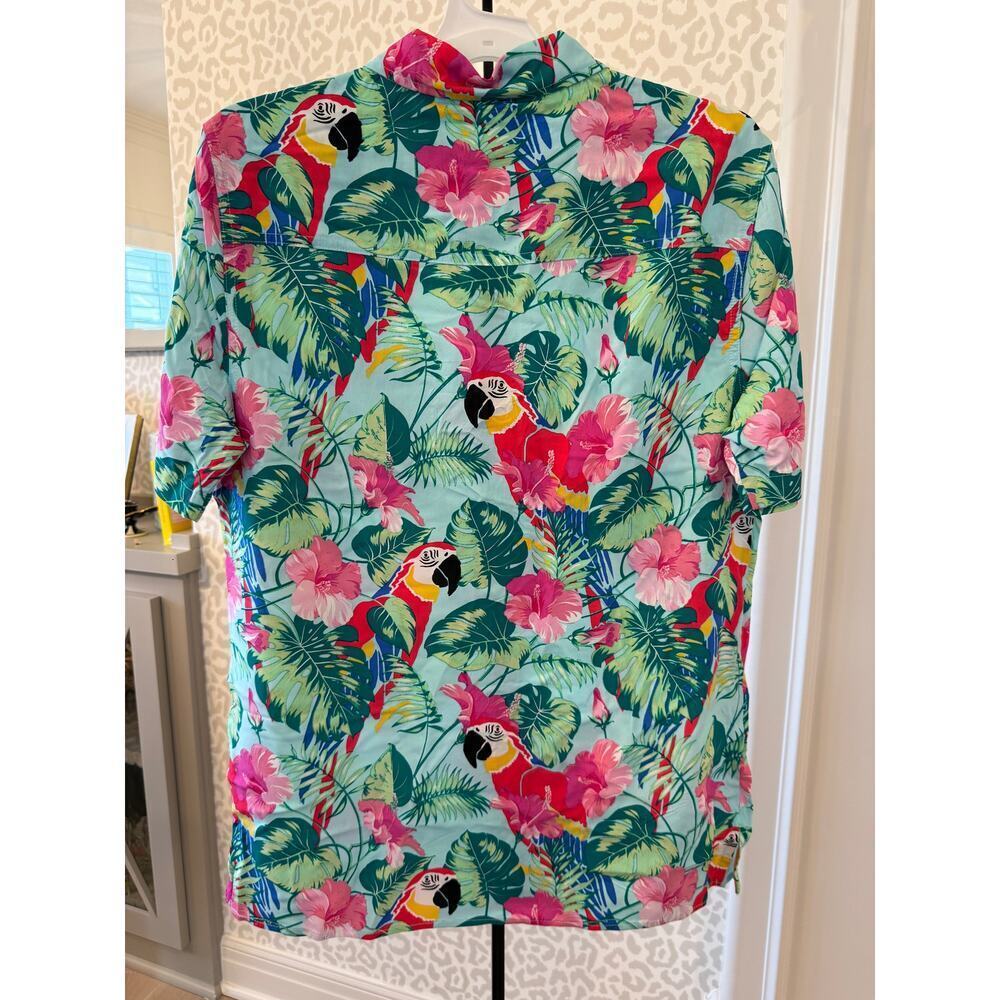 Margaritaville Men’s Clearwater Tropical Button Up Hawaiian Shirt Size S - Picture 2 of 4